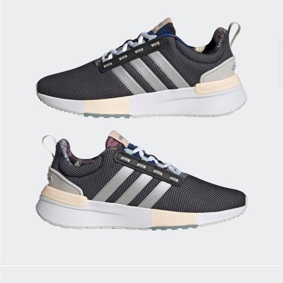 Adidas women’s RACER TR21 CLOUDFOAM LIFESTYLE RUNNING SHOES size 8 - Picture 1 of 7